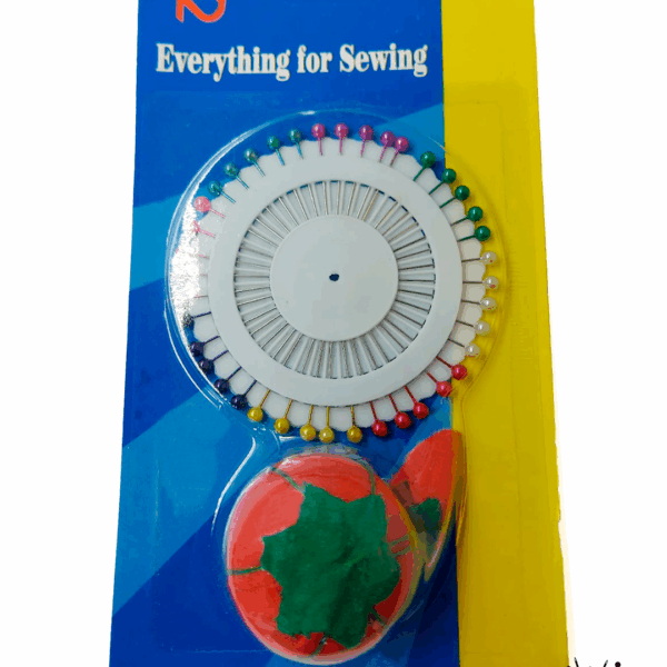 Kit de Alfinetes para Costura com Almofada Tomate