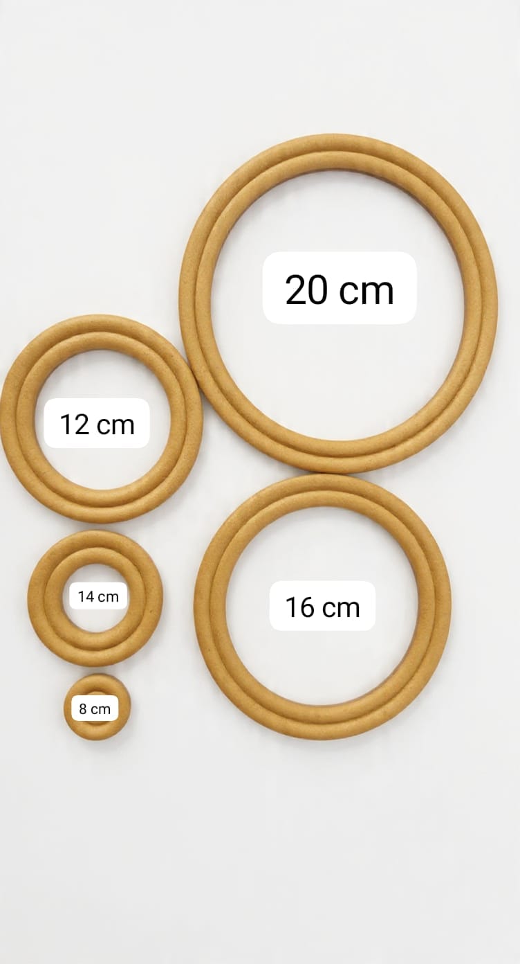 Kit 10 Peças Bastidores De 4cm A 20cm Mdf 4mm Bordado