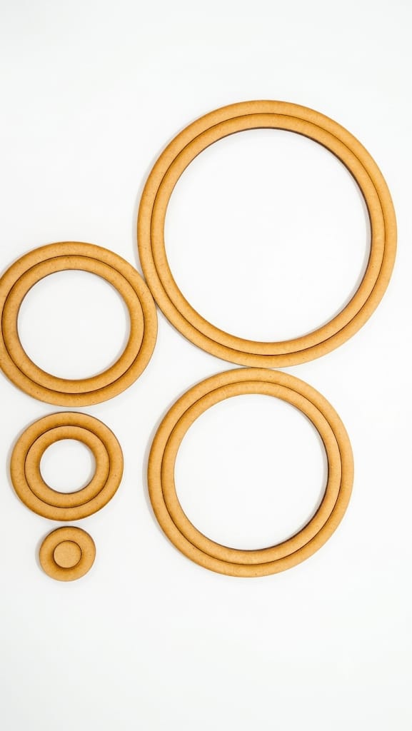 Kit 10 Peças Bastidores De 4cm A 20cm Mdf 4mm Bordado - Imagem 4